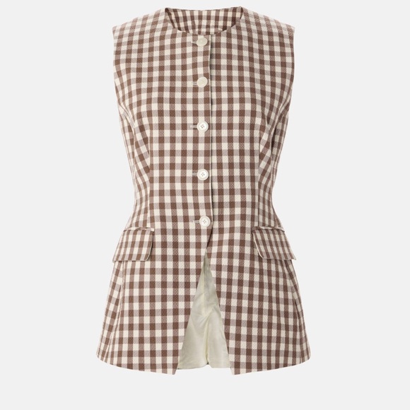 Veronica Beard Tops - Veronica Beard Lois Vest - Light Chicory/Dove